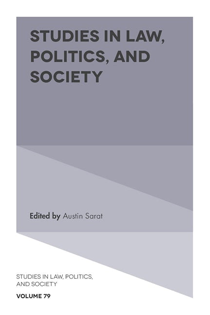 Book cover image for Studies in Law, Politics, and Society ISBN: 9781789737288
